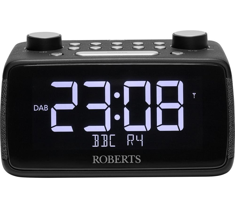 Roberts Ortus 4 Dabﱓ Clock Radio - Black, Black