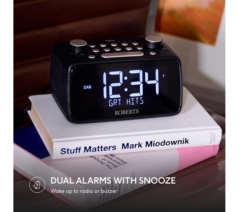 ROBERTS Ortus 4 DAB+/FM Clock Radio - Black image number 5 of 7