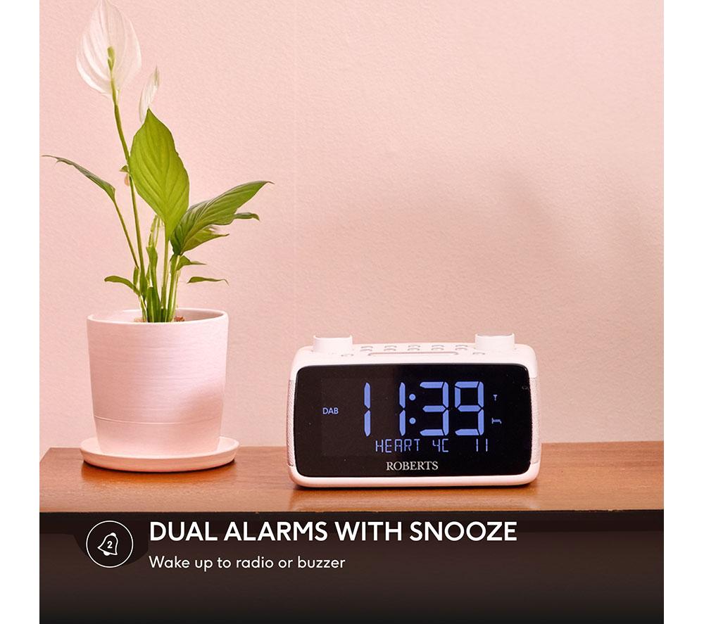 ROBERTS Ortus 4 DAB+/FM Clock Radio - White image number 6 of 6
