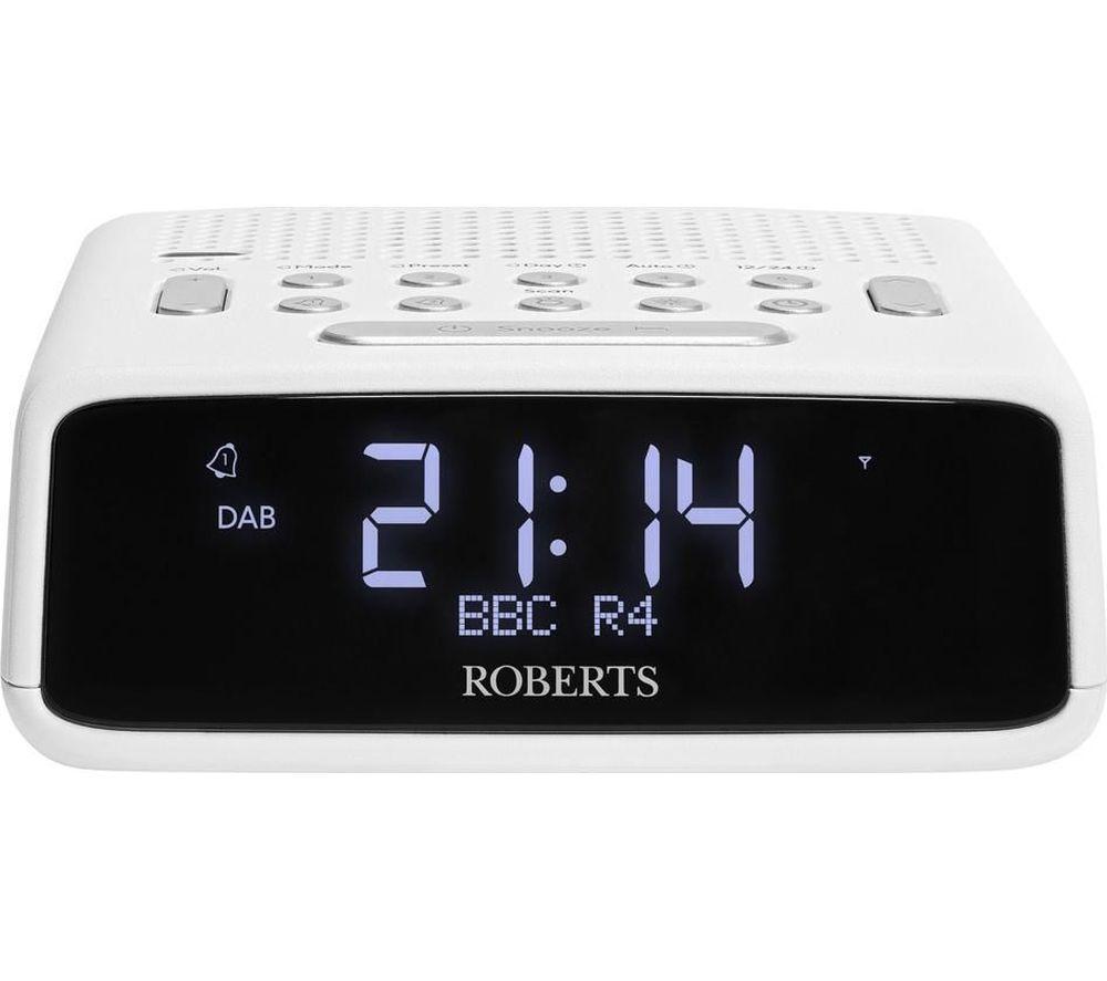 Roberts Ortus Dabﱓ Clock Radio - White, White
