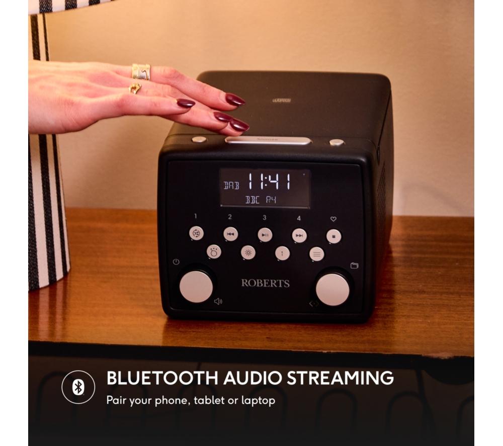 ROBERTS SOUND 49 DAB+ / FM Bluetooth Clock Radio - Black image number 5 of 7