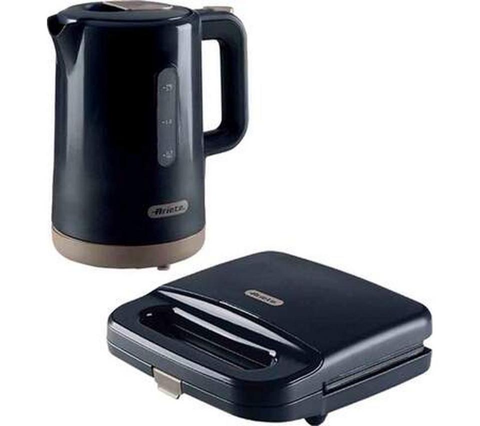 ARIETE Breakfast ARPK46 Jug Kettle & Sandwich Toaster Bundle - Dark Grey