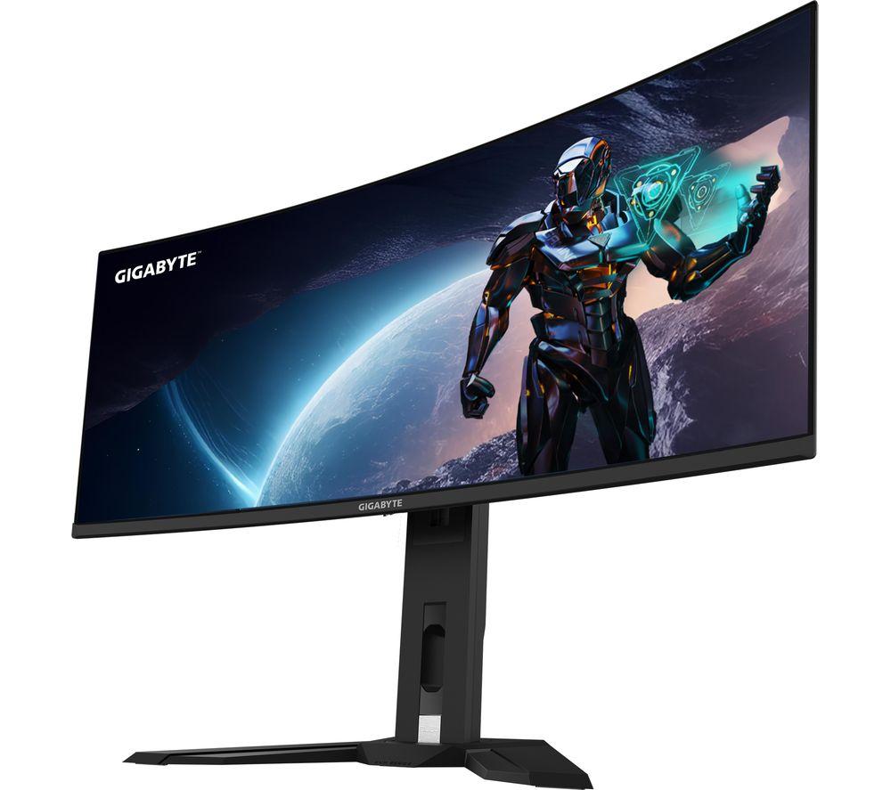 GIGABYTE MO34WQC Wide Quad HD 34" Curved OLED Gaming Monitor - Black image number 2 of 5
