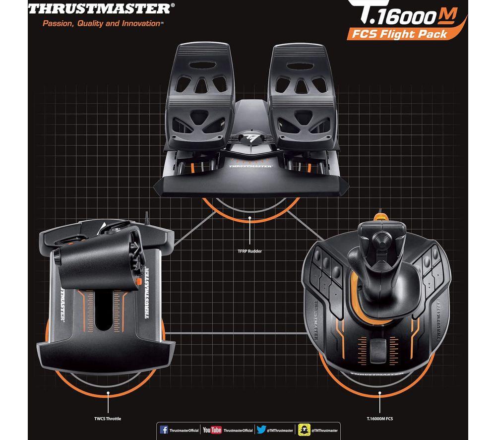 THRUSTMASTER T.16000M FCS Flight Pack - Black image number 4 of 6