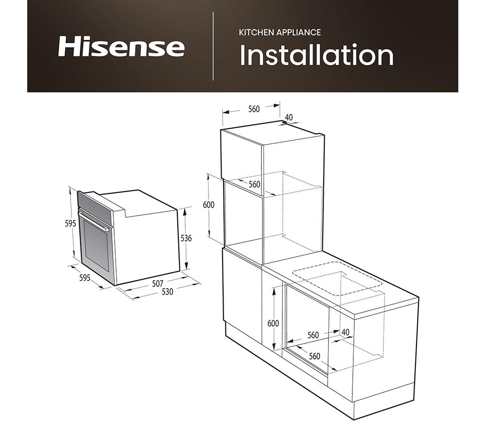 HISENSE BI62020ABGUK Electric Oven - Black image number 14 of 15