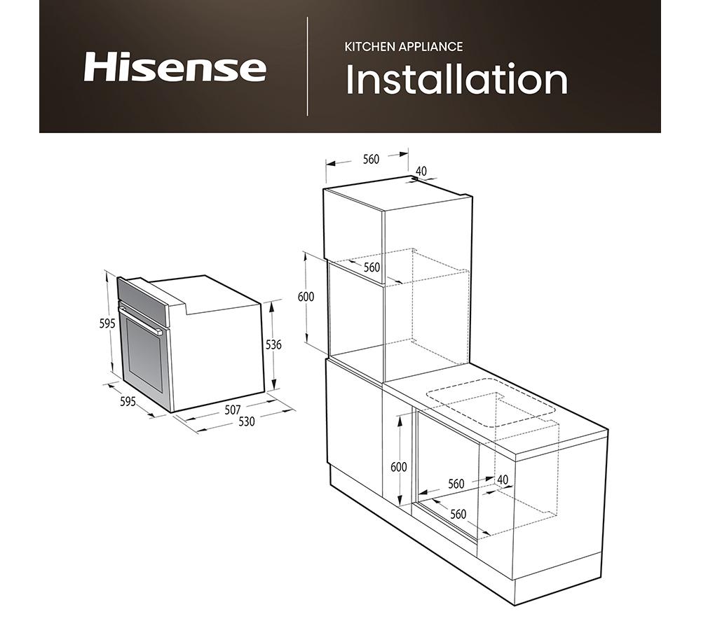 HISENSE BI62220ABGUK Electric Built-in Single Oven - Black image number 16 of 17