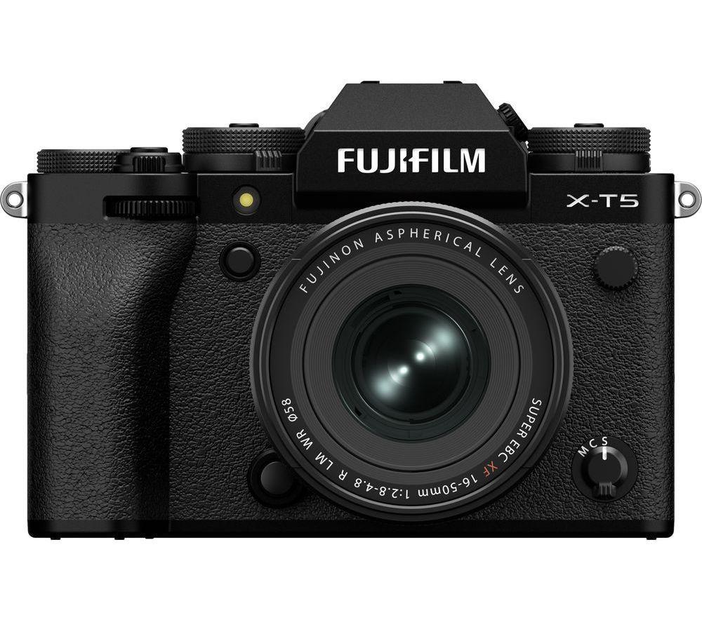 FUJIFILM X-T5 Mirrorless Camera with FUJINON XF 16-50 mm f/2.8-4 R LM WR Lens - Black, Black