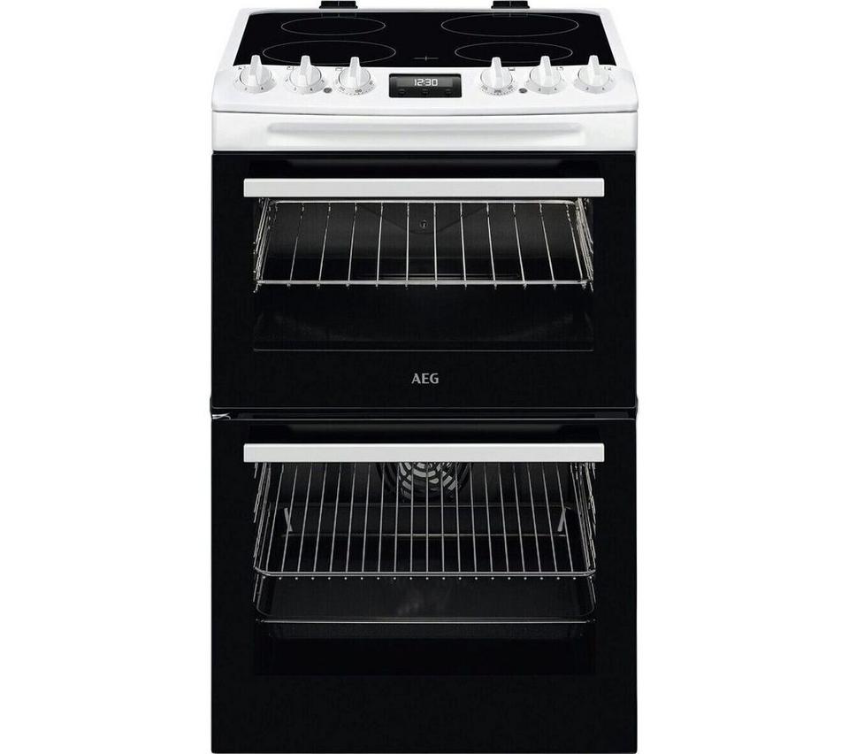 AEG 5000 SurroundCook CCX1530ACW 55 cm Electric Ceramic Cooker - White