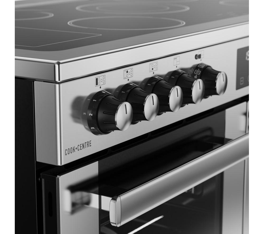 BELLING Cookcentre 100E Electric Ceramic Range Cooker - Stainless Steel & Chrome image number 6 of 18