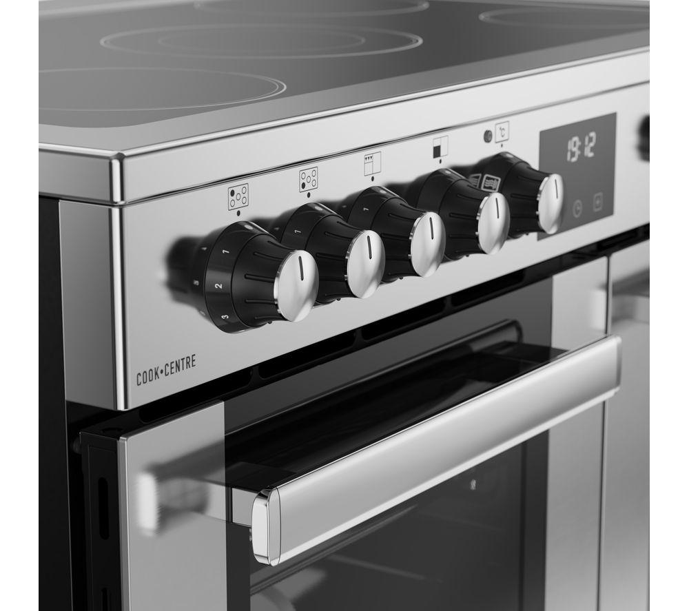 BELLING Cookcentre 90E Electric Ceramic Range Cooker - Stainless Steel & Chrome image number 5 of 19