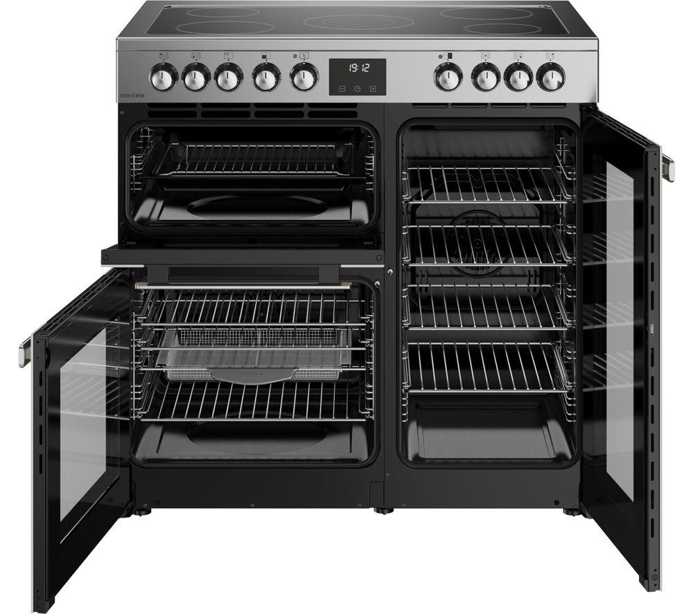 BELLING Cookcentre 90E Electric Ceramic Range Cooker - Stainless Steel & Chrome image number 8 of 19