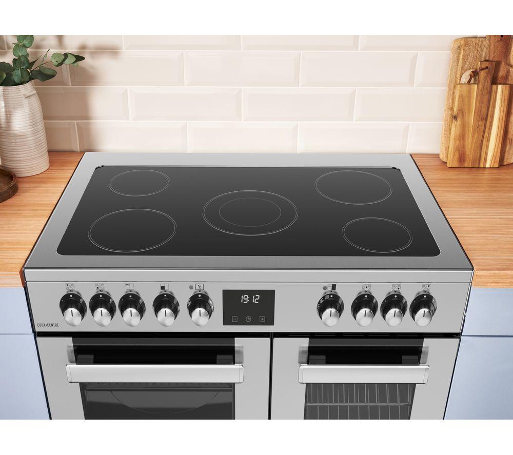 BELLING Cookcentre 90E Electric Ceramic Range Cooker - Stainless Steel & Chrome image number 11 of 19