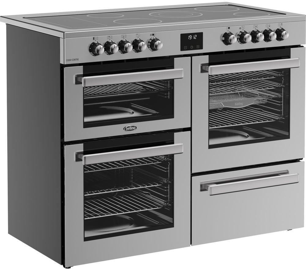 BELLING Cookcentre 110E Electric Ceramic Range Cooker - Stainless Steel & Chrome image number 3 of 19