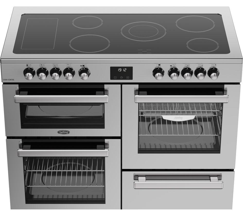 BELLING Cookcentre 110E Electric Ceramic Range Cooker - Stainless Steel & Chrome image number 7 of 19