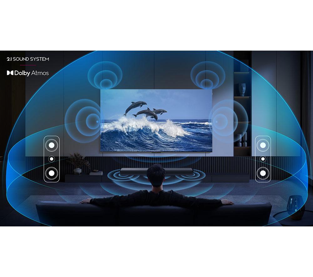 TCL S55HK 2.1 Wireless Compact Sound Bar with Dolby Atmos & DTS Virtual:X - Dark Titanium image number 3 of 23