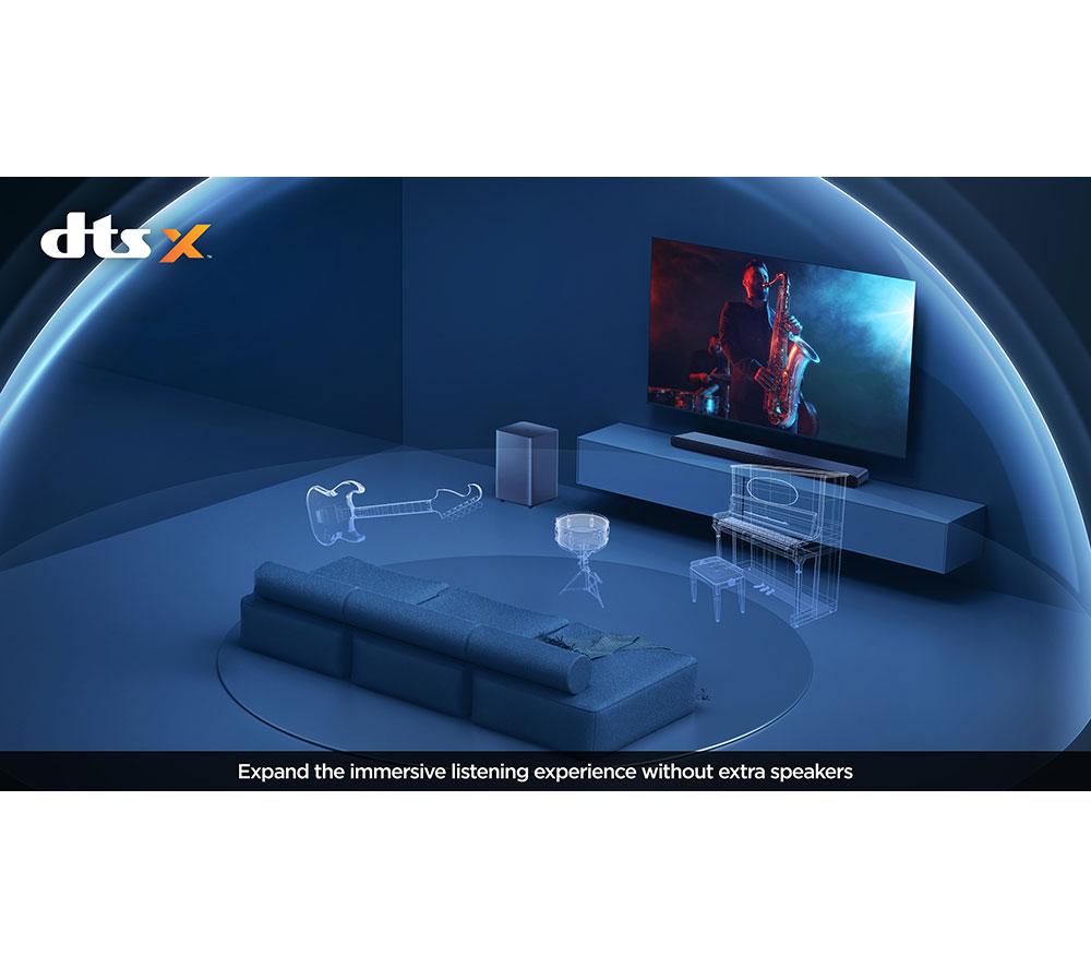 TCL S55HK 2.1 Wireless Compact Sound Bar with Dolby Atmos & DTS Virtual:X - Dark Titanium image number 7 of 23
