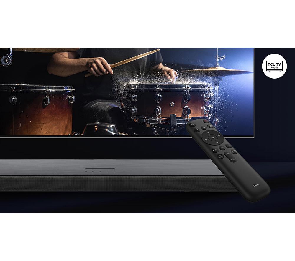 TCL S55HK 2.1 Wireless Compact Sound Bar with Dolby Atmos & DTS Virtual:X - Dark Titanium image number 8 of 23