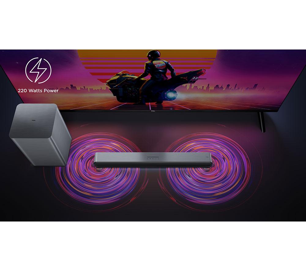 TCL S55HK 2.1 Wireless Compact Sound Bar with Dolby Atmos & DTS Virtual:X - Dark Titanium image number 11 of 23