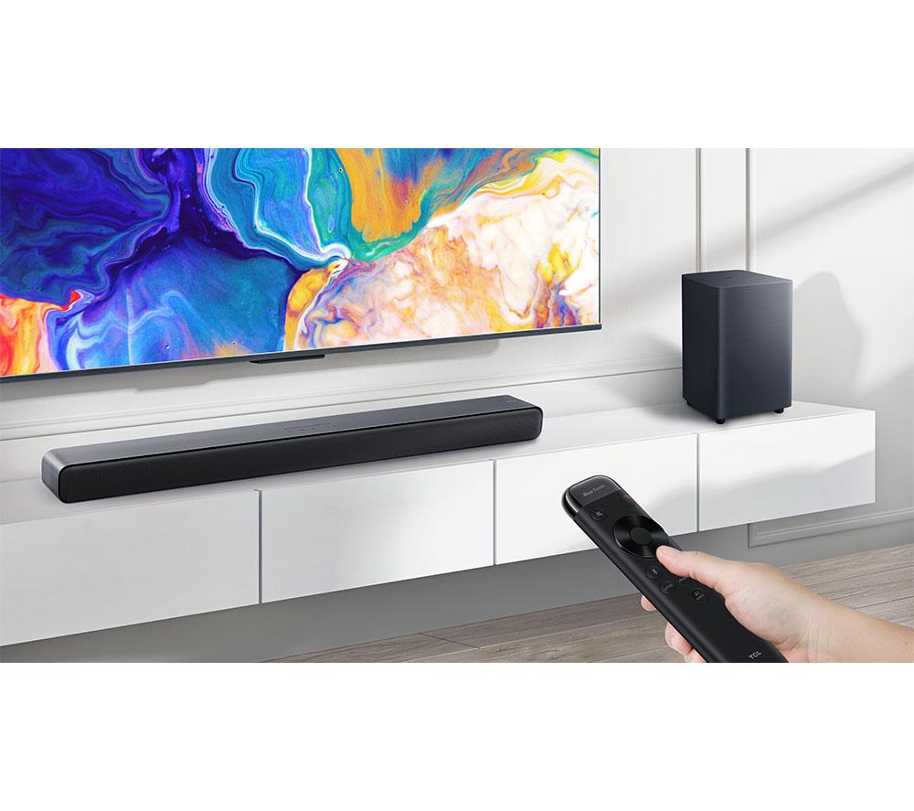 TCL S55HK 2.1 Wireless Compact Sound Bar with Dolby Atmos & DTS Virtual:X - Dark Titanium image number 16 of 23