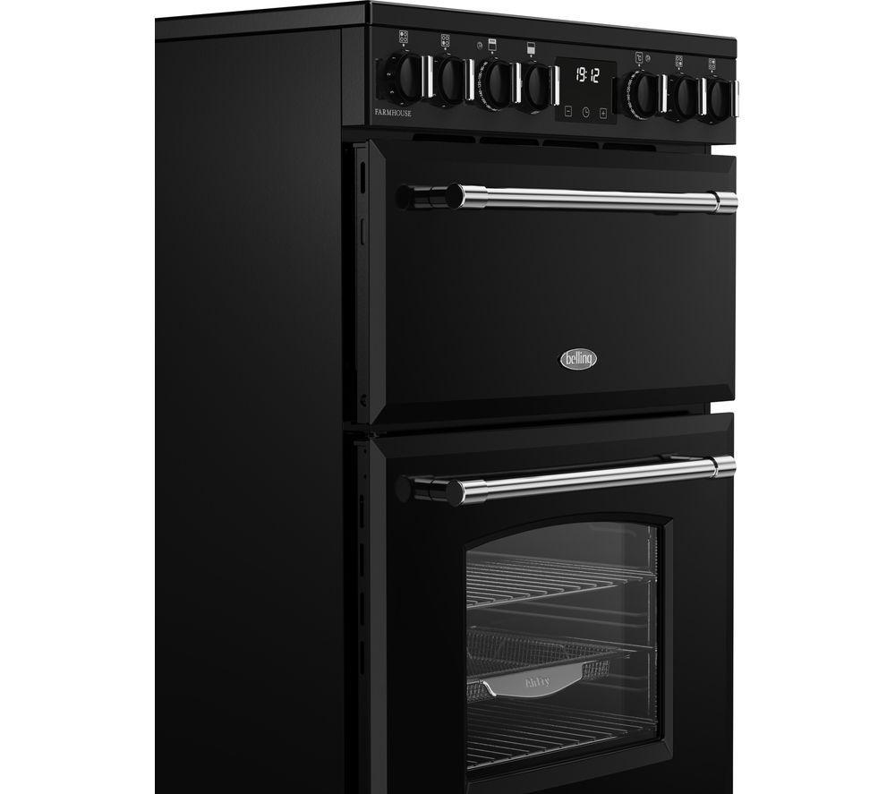 BELLING Farmhouse 60E Electric Ceramic Cooker - Black & Chrome image number 3 of 14