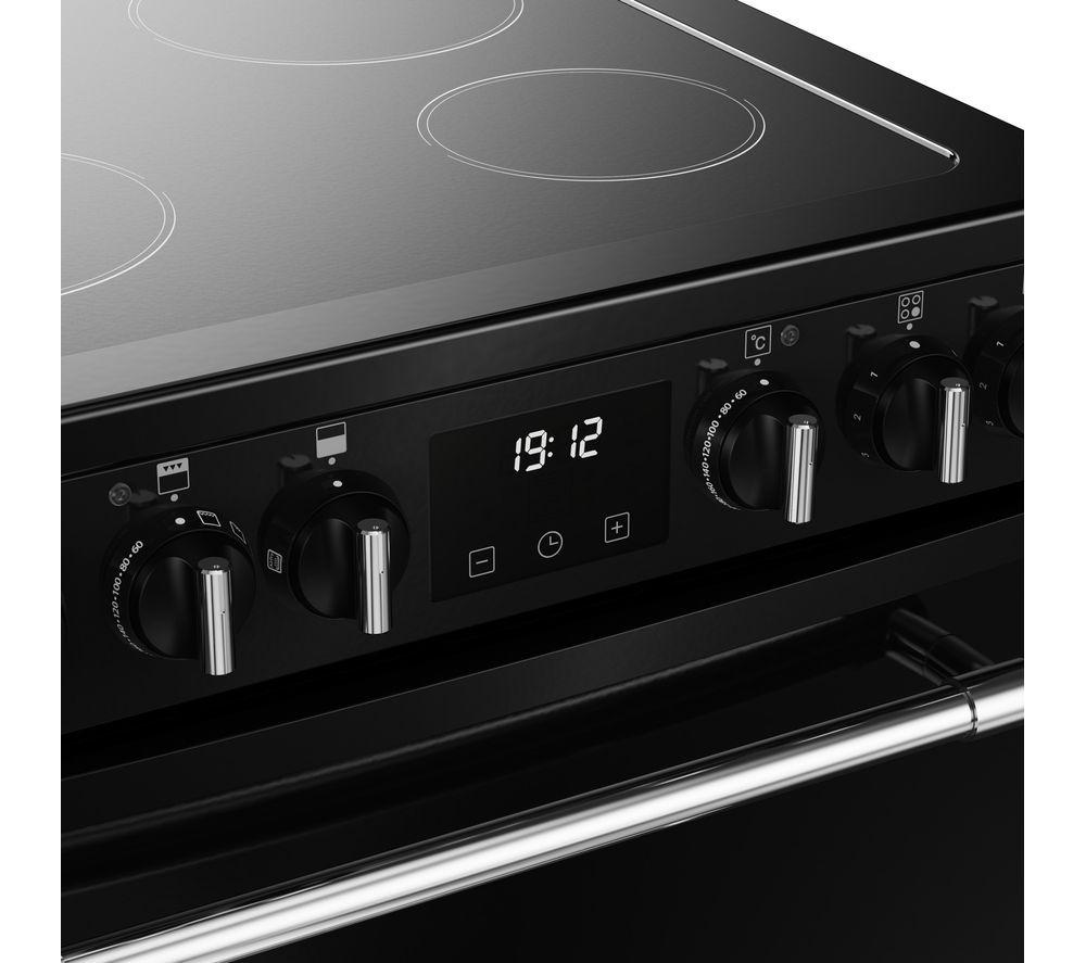 BELLING Farmhouse 60E Electric Ceramic Cooker - Black & Chrome image number 8 of 14