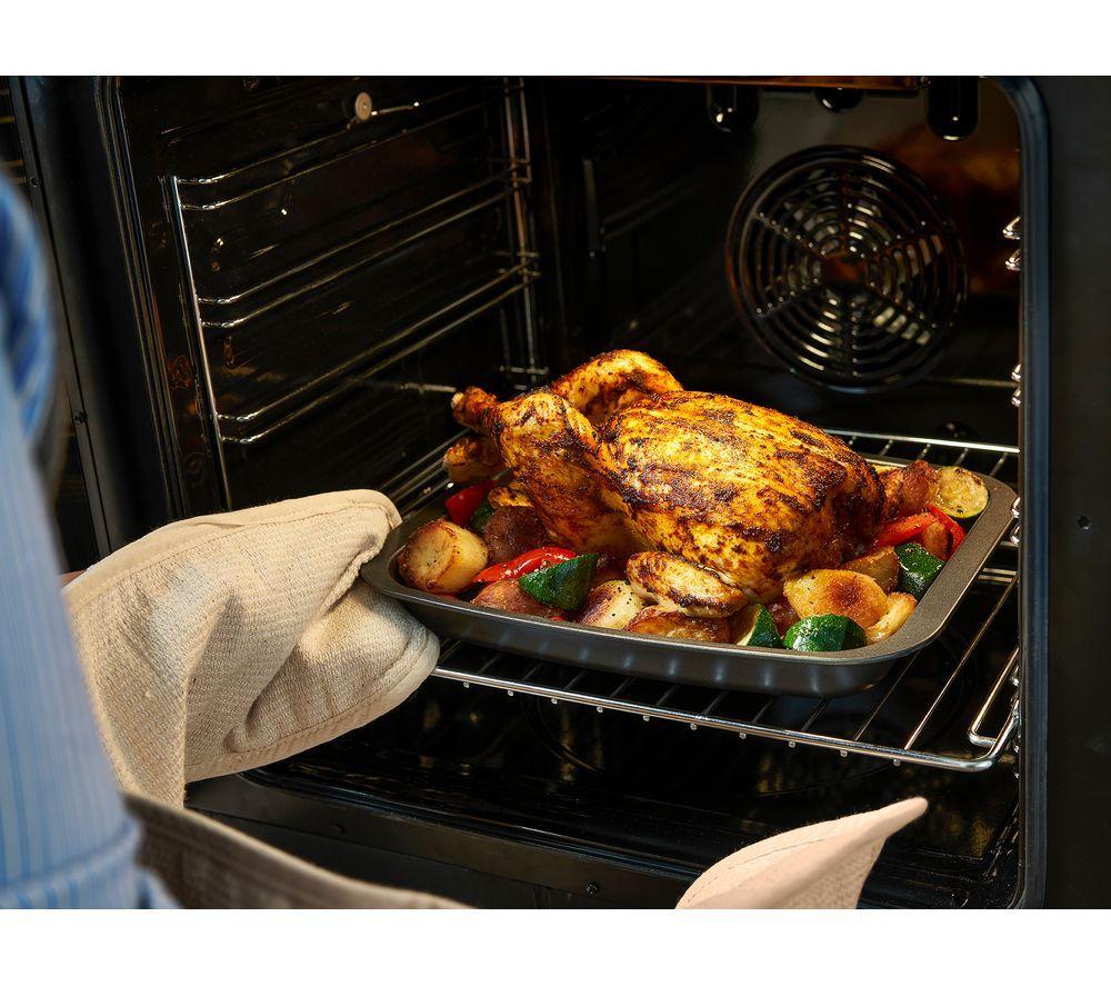 BELLING Farmhouse 60E Electric Ceramic Cooker - Black & Chrome image number 11 of 14