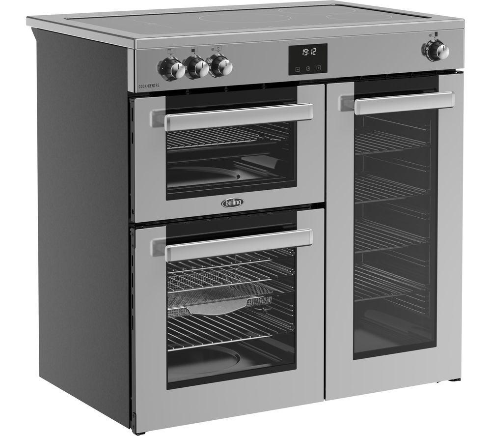 BELLING Cookcentre 90Ei Electric Induction Range Cooker - Stainless Steel image number 2 of 20