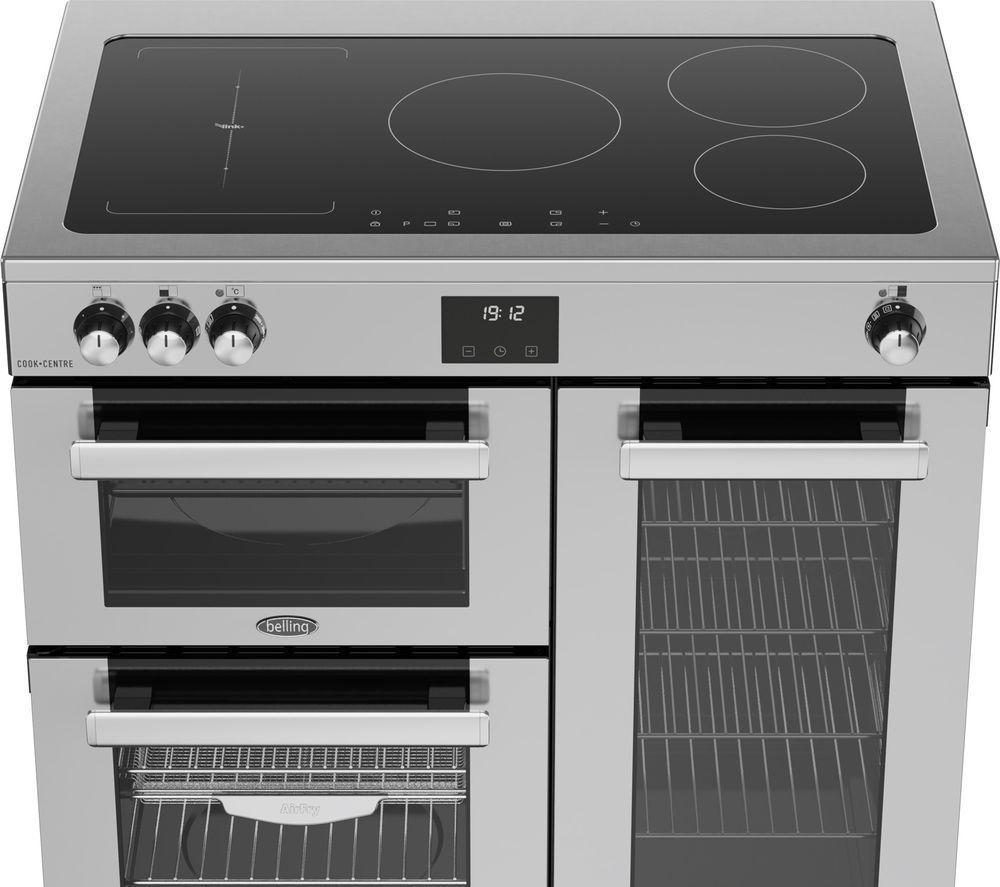BELLING Cookcentre 90Ei Electric Induction Range Cooker - Stainless Steel image number 4 of 20