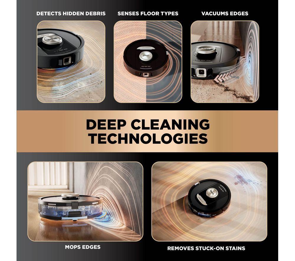 SHARK PowerDetect NeverTouch Pro RV2800ZEUK 2-in-1 Robot Vacuum Cleaner - Black image number 3 of 11