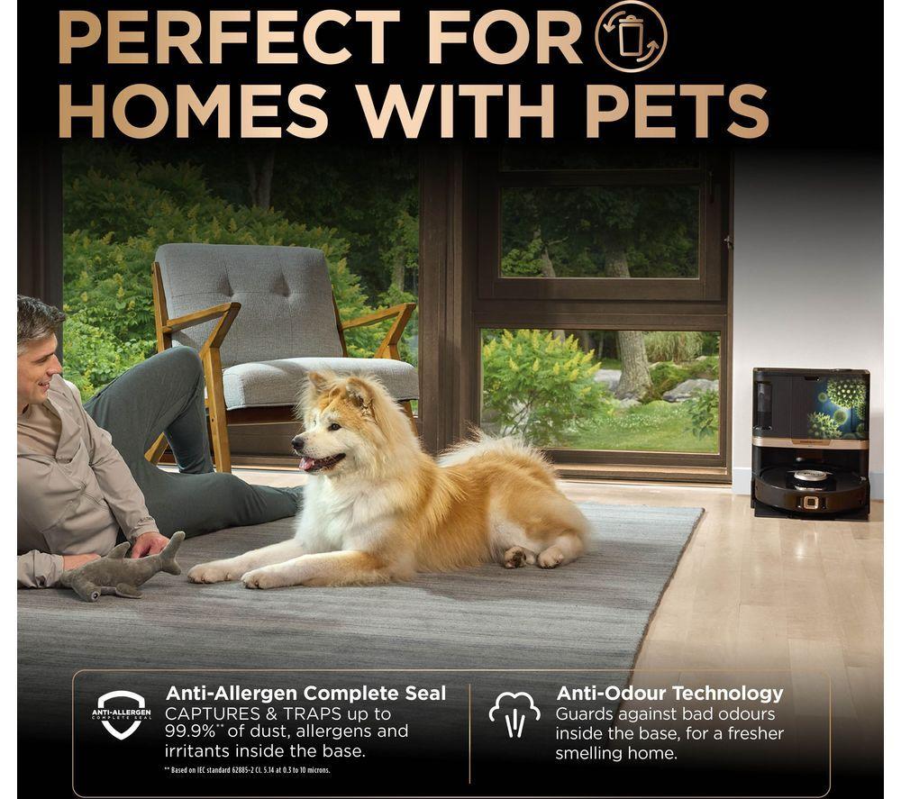 SHARK PowerDetect NeverTouch Pro RV2800ZEUK 2-in-1 Robot Vacuum Cleaner - Black image number 6 of 11