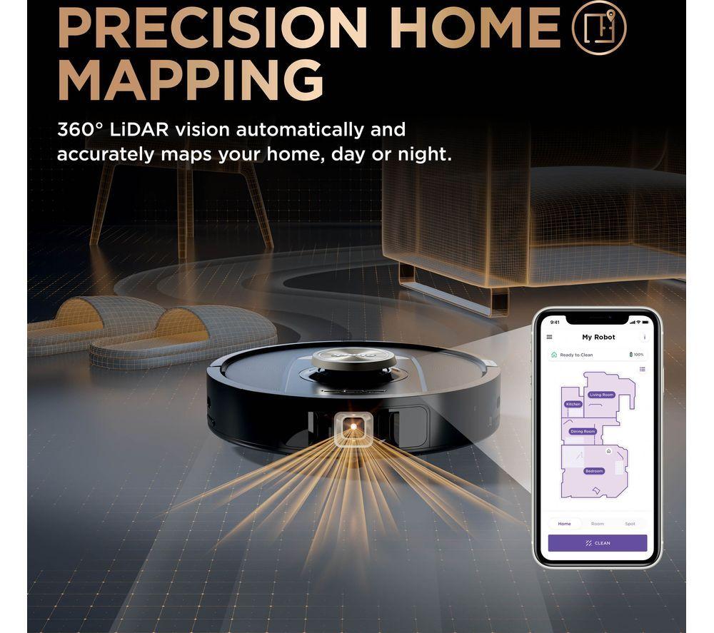 SHARK PowerDetect NeverTouch Pro RV2800ZEUK 2-in-1 Robot Vacuum Cleaner - Black image number 11 of 11