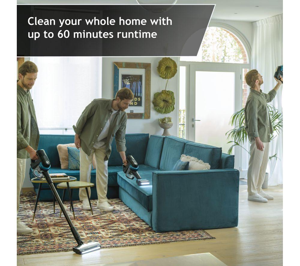 HOOVER HF4 Hydro HF410YH3 Cordless Vacuum Cleaner - Blue & Black image number 2 of 9
