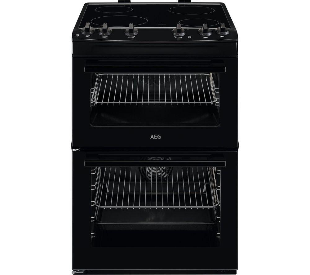 AEG 5000 SurroundCook CCX6501ACB 60 cm Electric Ceramic Cooker – Black, Black