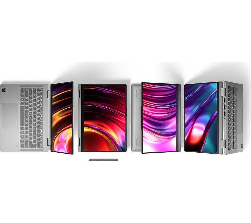 LENOVO IdeaPad 5 14" 2 in 1 Laptop, Copilot+ PC - Snapdragon X Plus, 512 GB SSD, Luna Grey image number 6 of 7