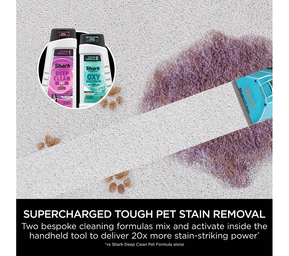 SHARK CarpetXpert HairPro Pet with StainStriker EX300UK Upright Carpet Cleaner - Silver & Fuchsia image number 5 of 9