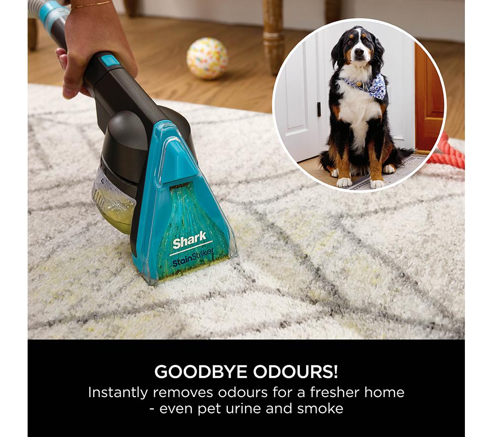 SHARK CarpetXpert HairPro Pet with StainStriker EX300UK Upright Carpet Cleaner - Silver & Fuchsia image number 6 of 9