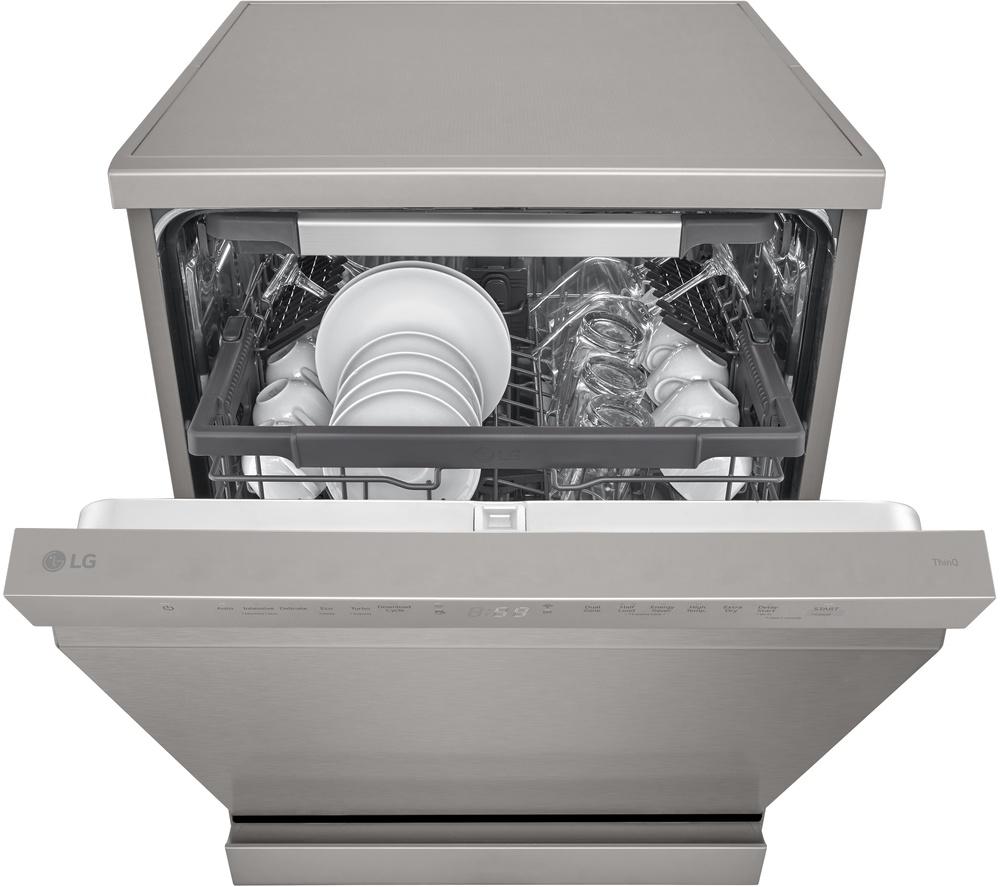 LG QuadWash DF355FP Full-Size WiFi-enabled Dishwasher - Platinum Silver image number 7 of 13