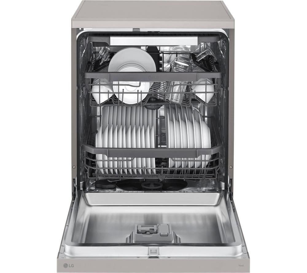 LG QuadWash DF355FP Full-Size WiFi-enabled Dishwasher - Platinum Silver image number 8 of 13