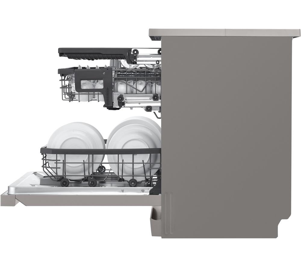LG QuadWash DF355FP Full-Size WiFi-enabled Dishwasher - Platinum Silver image number 11 of 13