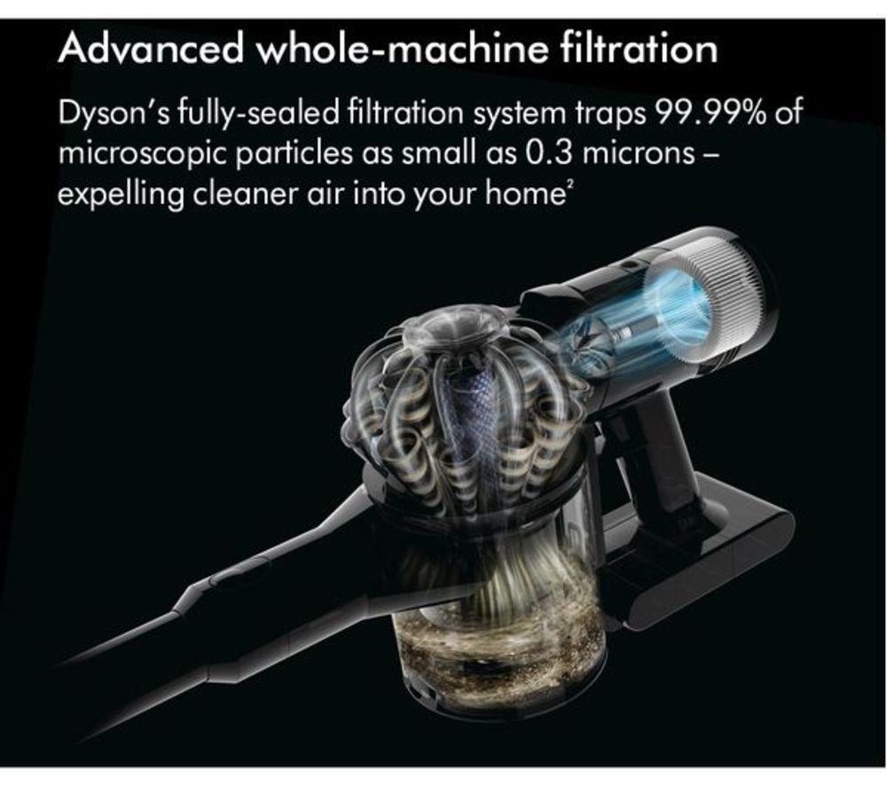 DYSON V8 Advanced Cordless Vacuum Cleaner - Silver Nickel image number 6 of 14