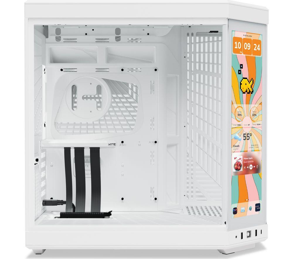 HYTE Y70 Touch Infinite E-ATX Mid-Tower PC Case - White image number 2 of 5