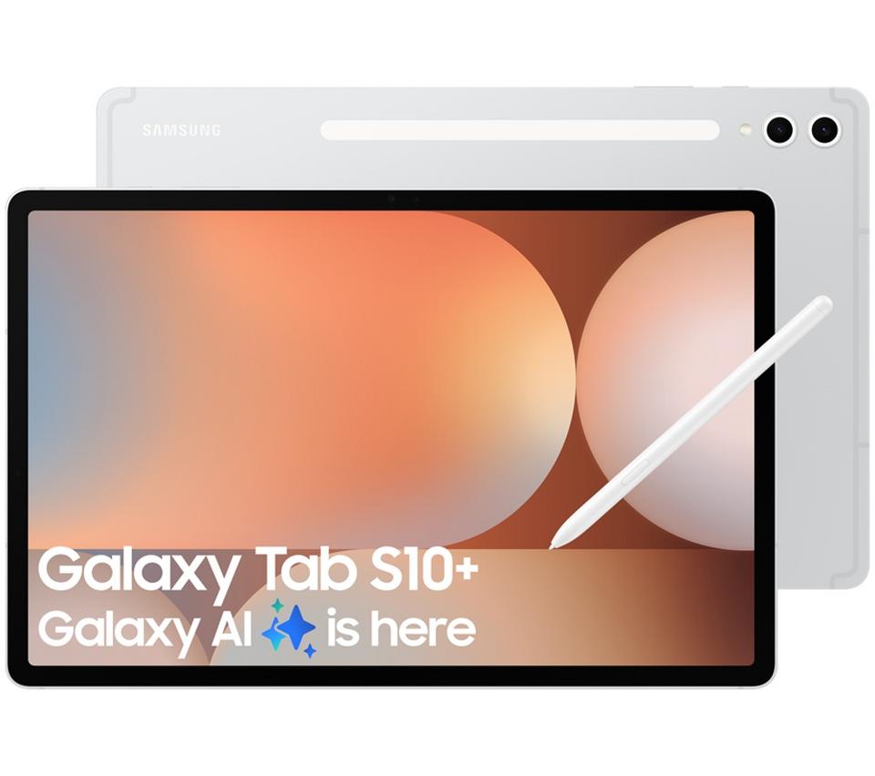 SAMSUNG Galaxy Tab S10+ 12.4" Tablet - 256 GB, Platinum Silver