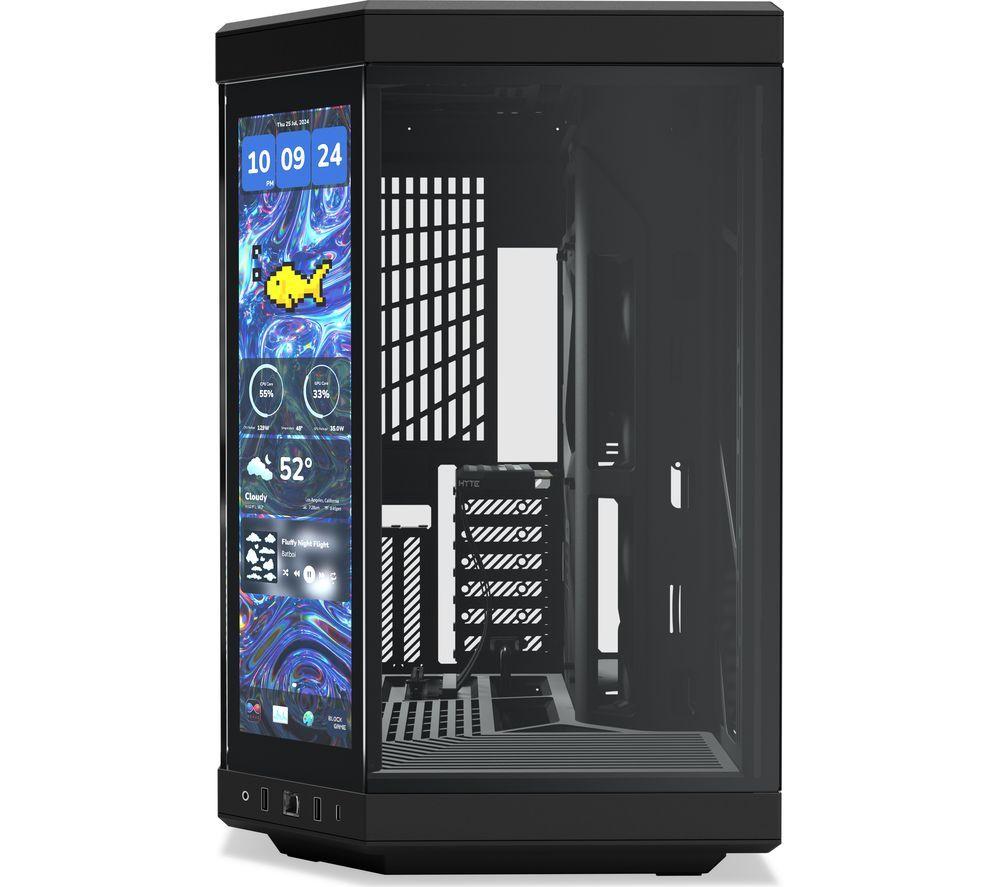 HYTE Y70 Touch Infinite E-ATX Mid-Tower PC Case - Pitch Black image number 4 of 5