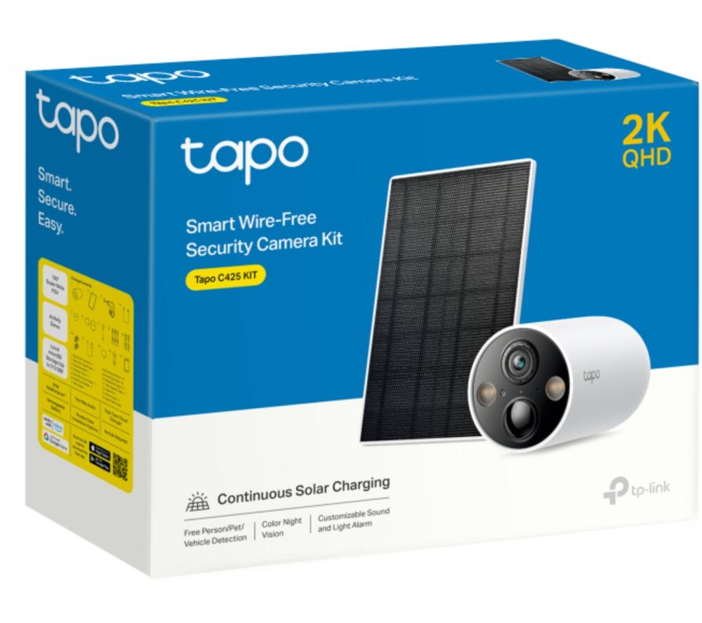 Buy TP-LINK Tapo C425 Solar-powered 2K WiFi Security Camera Kit