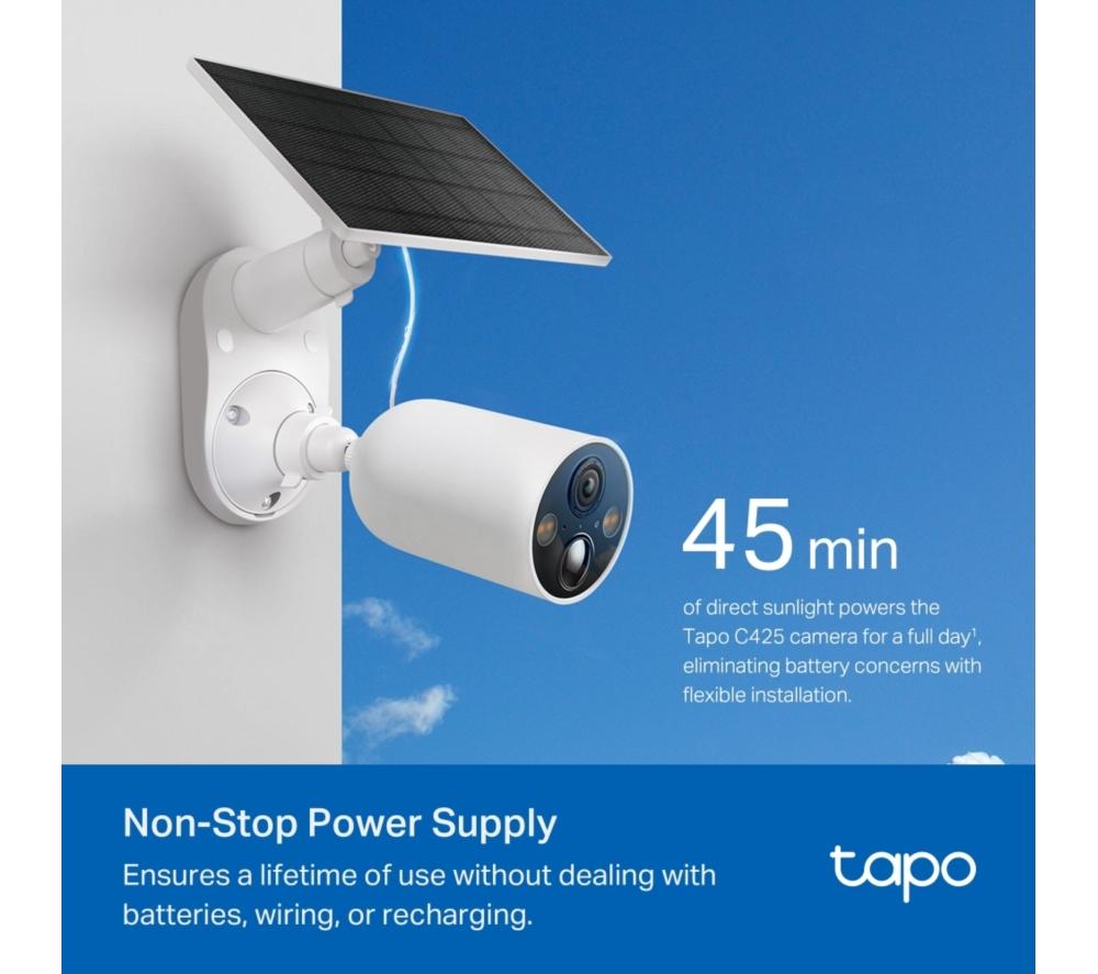 未使用!tp-link Tapo C425 Kit 防犯カメラキット Tapo C425 KIT | ソーラー給電セキュリティカメラキット | TP-Link 日本