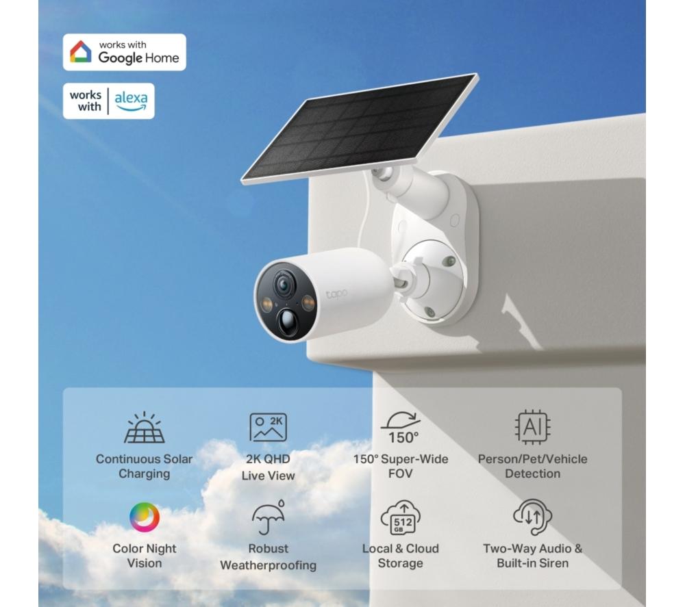 TP-LINK Tapo C425 Solar-powered 2K WiFi Security Camera Kit image number 12 of 13