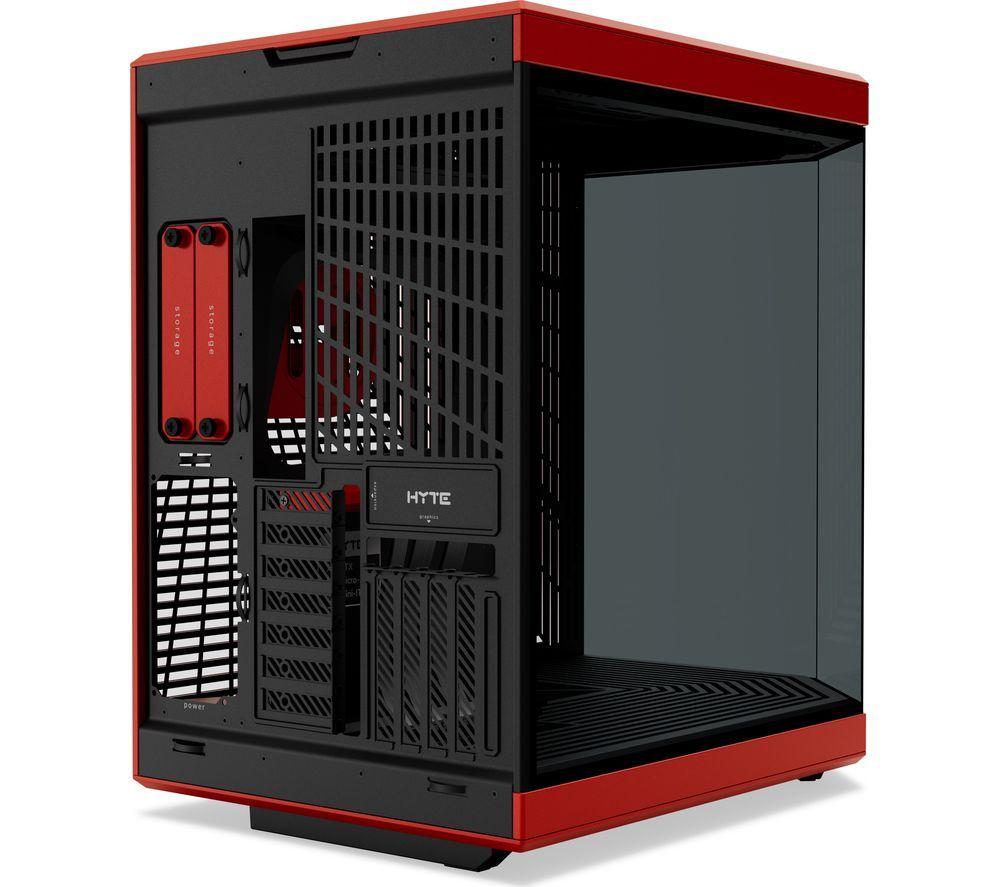 HYTE Y70 E-ATX Mid-Tower PC Case - Black & Red image number 4 of 6