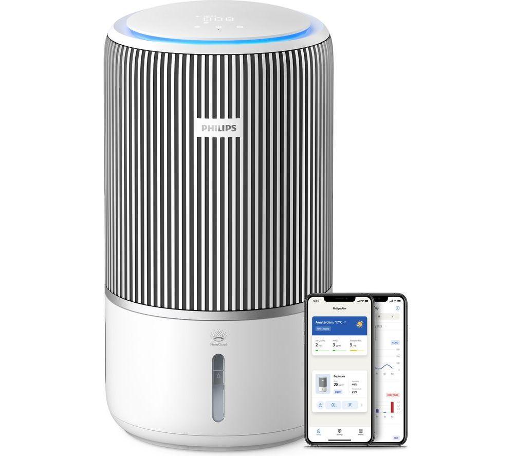 PHILIPS PureProtect Water 3400 Series AC3420/10 Smart 2-in-1 Air Purifier & Humidifier - Arctic White image number 2 of 9