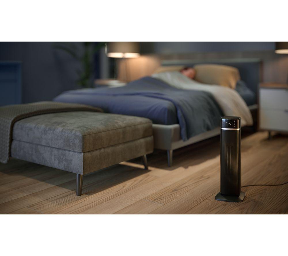 PHILIPS CX5120/11 Portable Smart Ceramic Tower Fan Heater - Dark Grey image number 4 of 9