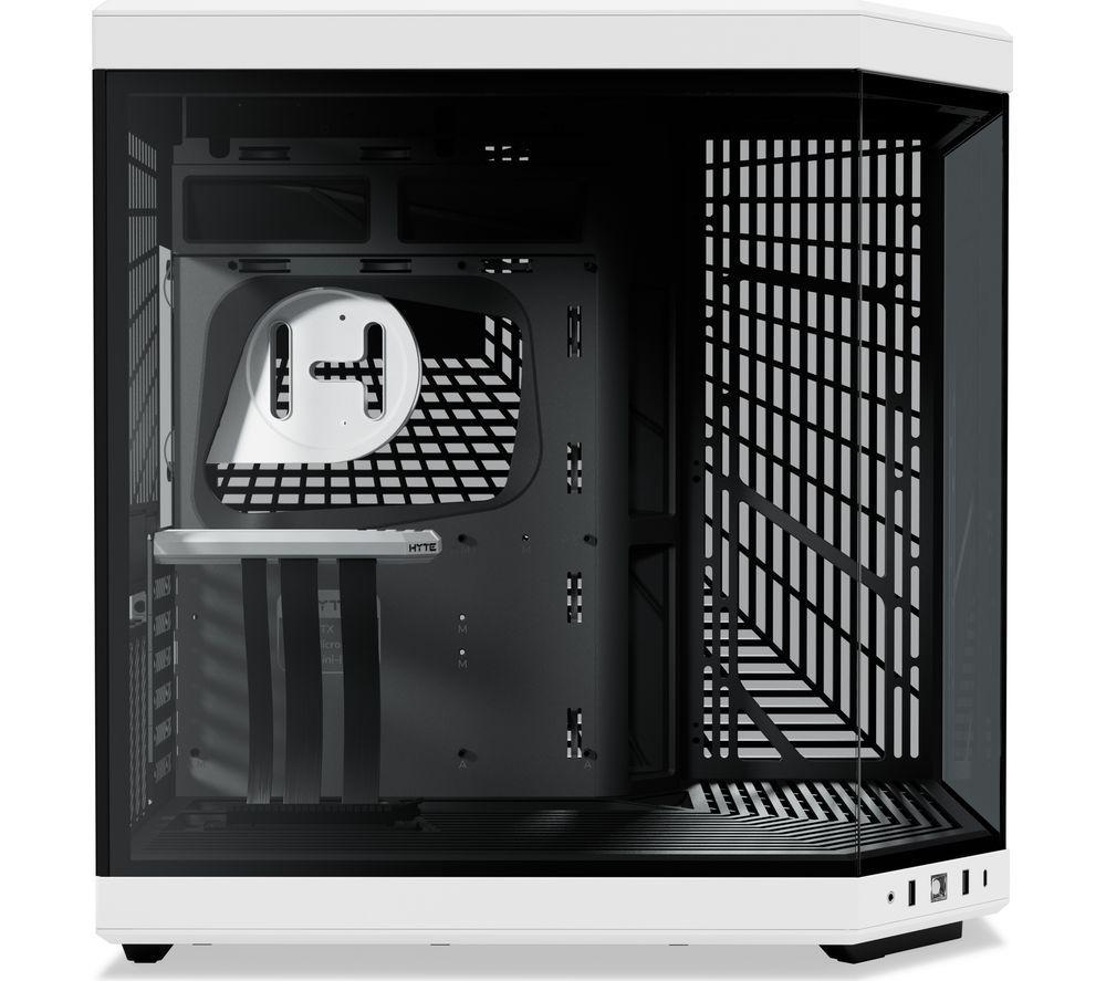HYTE Y70 E-ATX Mid-Tower PC Case - Black & White image number 3 of 5